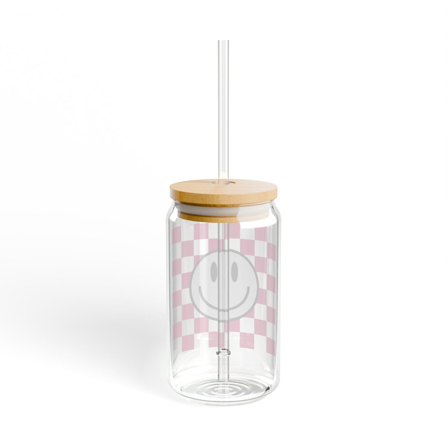 Smile Face - Sipper Glass, 16oz