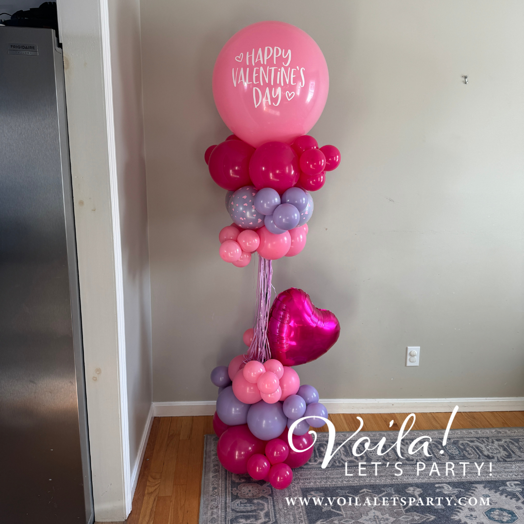 Balloon Columns - Valentine's Day