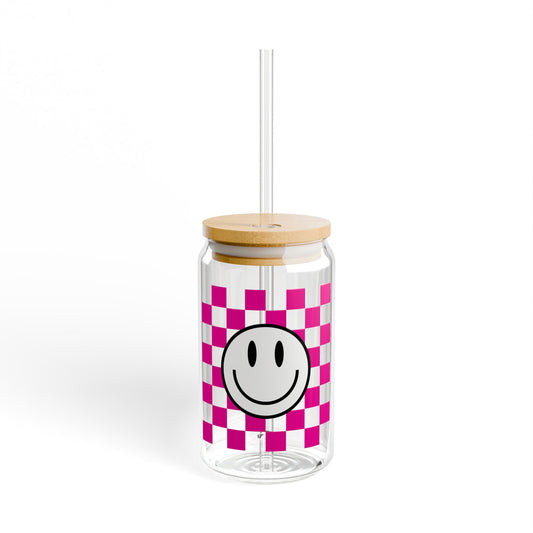 Smile Face - Sipper Glass, 16oz