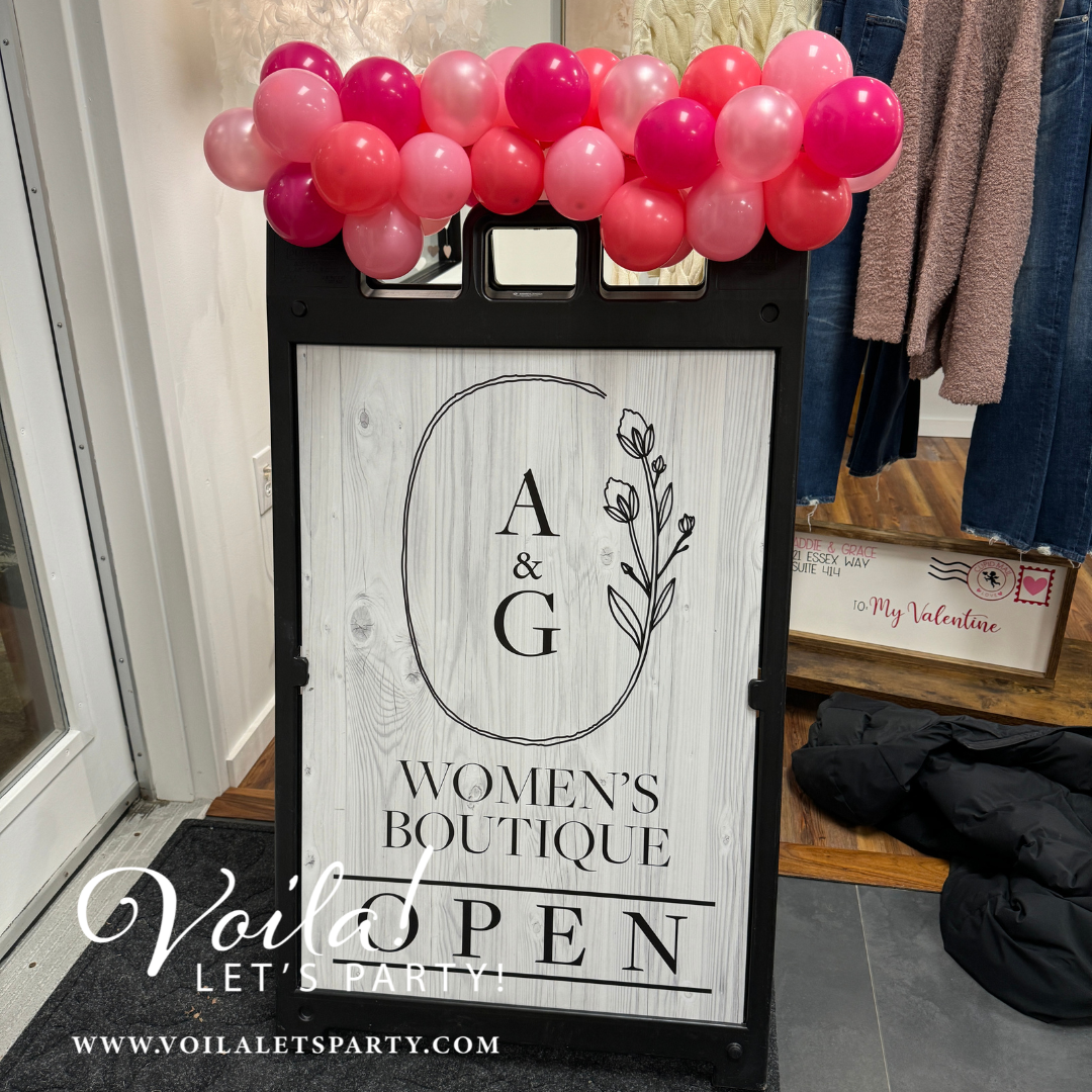 Sandwich Board Balloons - Valentine's Day